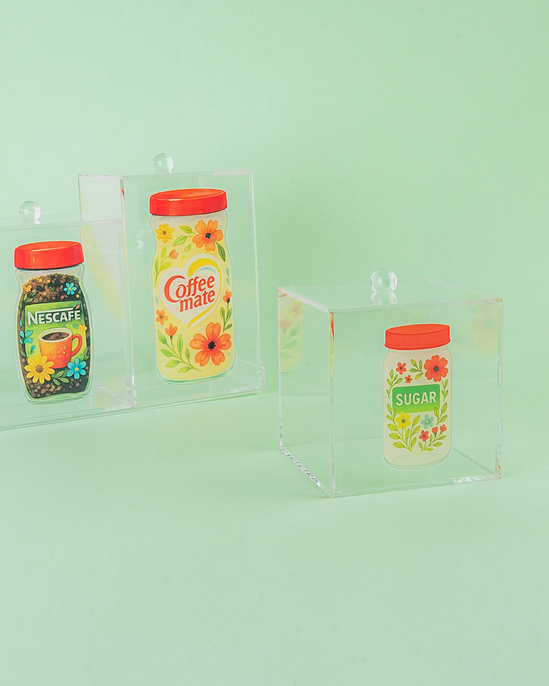 Floral nescafe set