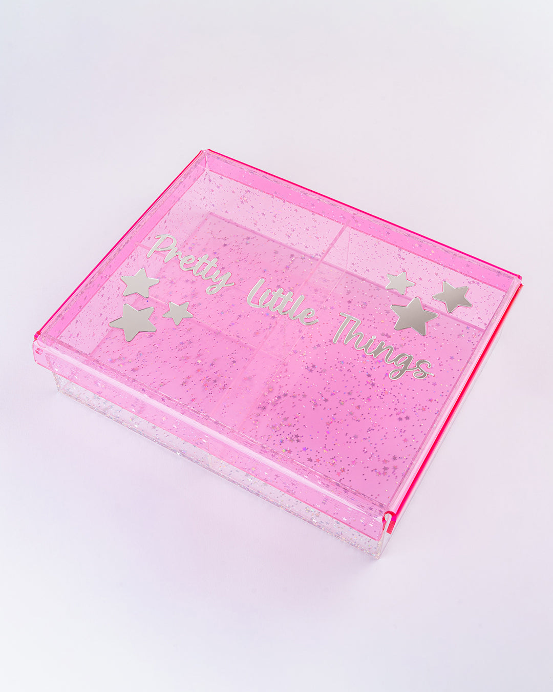 Glitter Accessory Box — Pink