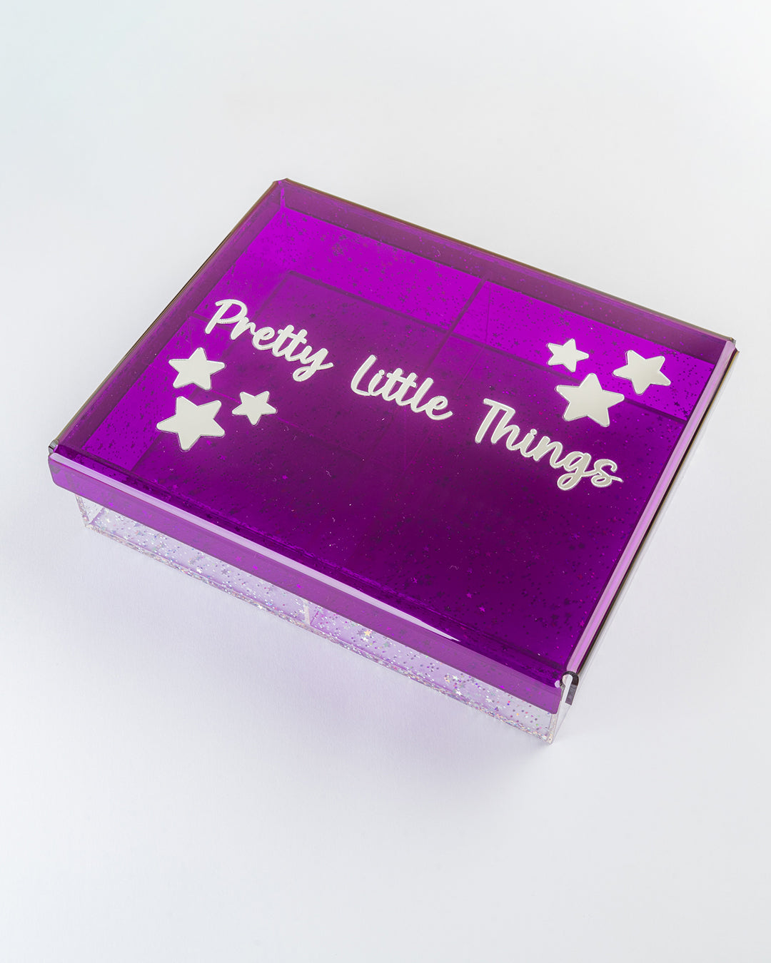 Glitter Accessory Box — Purple