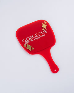 You're Gorgeous Hand Mirror — Red